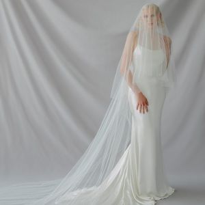 Alexandra Grecco Dove Veil Cathedral Length